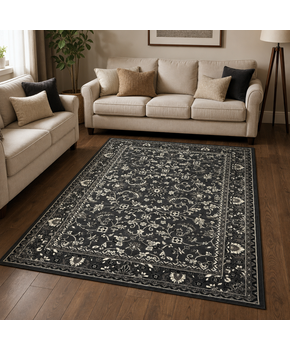 Nain Klassiek Vintage Oosters Vloerkleed Grijs