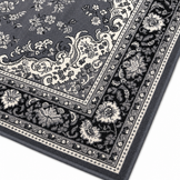 Nain Klassiek Vintage Oosters Vloerkleed Medaillon Grijs