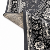 Nain Klassiek Vintage Oosters Vloerkleed Medaillon Grijs