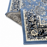 Nain Klassiek Vintage Oosters Vloerkleed Medaillon Blauw
