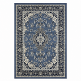 Nain Klassiek Vintage Oosters Vloerkleed Medaillon Blauw