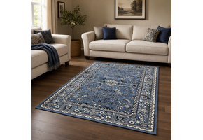 Nain Klassiek Vintage Oosters Vloerkleed Blauw