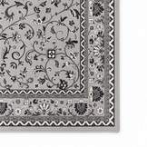 Nain Klassiek Vintage Oosters Vloerkleed Grijs Zilver