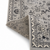 Nain Klassiek Vintage Oosters Vloerkleed Grijs Zilver