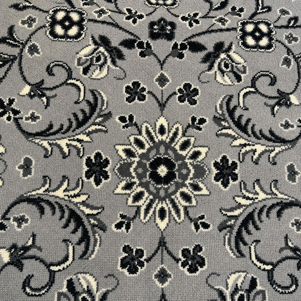 Nain Klassiek Vintage Oosters Vloerkleed Grijs Zilver