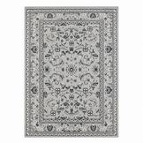 Nain Klassiek Vintage Oosters Vloerkleed Grijs Zilver