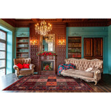 Artline Sultan Oosters Vloerkleed Rood Vintage Handgeknoopte Wol Look