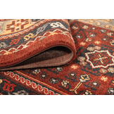 Artline Sultan Oosters Vloerkleed Rood Vintage Handgeknoopte Wol Look
