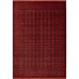 Artline Herat Oosters Vloerkleed Rood Vintage Handgeknoopte Wol Look