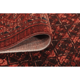 Artline Herat Oosters Vloerkleed Rood Vintage Handgeknoopte Wol Look