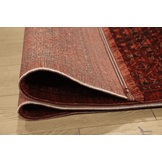 Artline Herat Oosters Vloerkleed Rood Vintage Handgeknoopte Wol Look