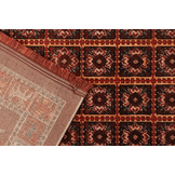 Artline Taj Oosters Vloerkleed Rood Vintage Handgeknoopte Wol Look