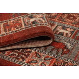 Artline Taj Oosters Vloerkleed Rood Vintage Handgeknoopte Wol Look