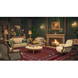 Artline Taj Oosters Vloerkleed Rood Vintage Handgeknoopte Wol Look