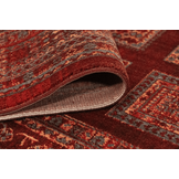Artline Shah Oosters Vloerkleed Rood Vintage Handgeknoopte Wol Look