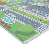 Kindervloerkleed Verkeer Groen Speelkleed Wasbaar Antislip