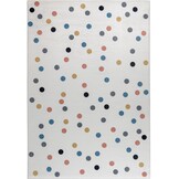 Kindervloerkleed Stippen Creme Multi Wasbaar Antislip