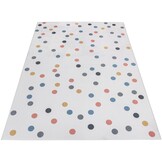 Kindervloerkleed Stippen Creme Multi Wasbaar Antislip