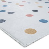 Kindervloerkleed Stippen Creme Multi Wasbaar Antislip