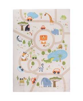 Kindervloerkleed Safari Multi Wasbaar Antislip