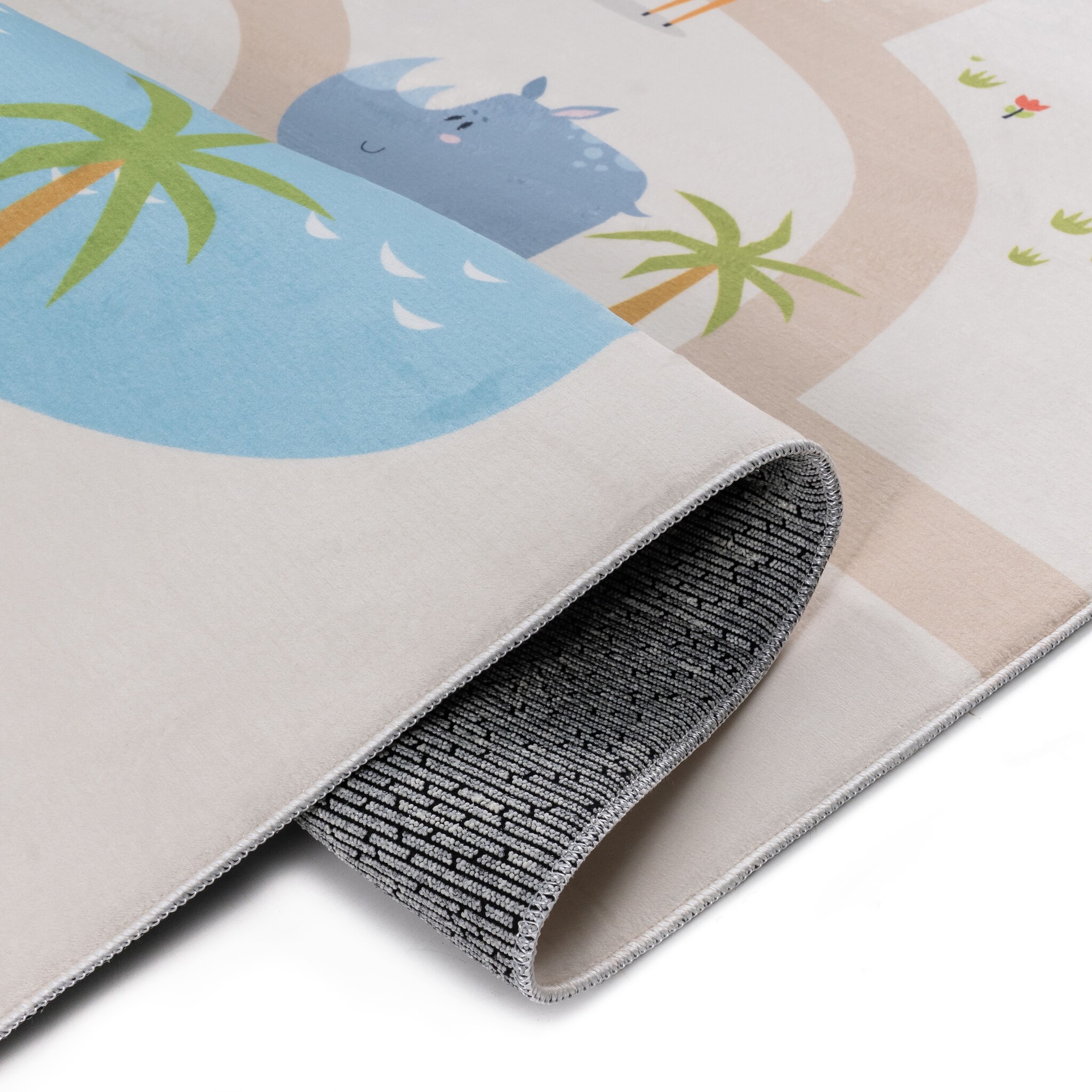 Kindervloerkleed Safari Multi Wasbaar Antislip