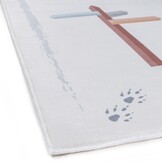 Kindervloerkleed Speelmat Weg & Natuur Creme Multi Wasbaar Antislip
