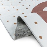 Kindervloerkleed Boho Regenboog Creme Multi Wasbaar Antislip