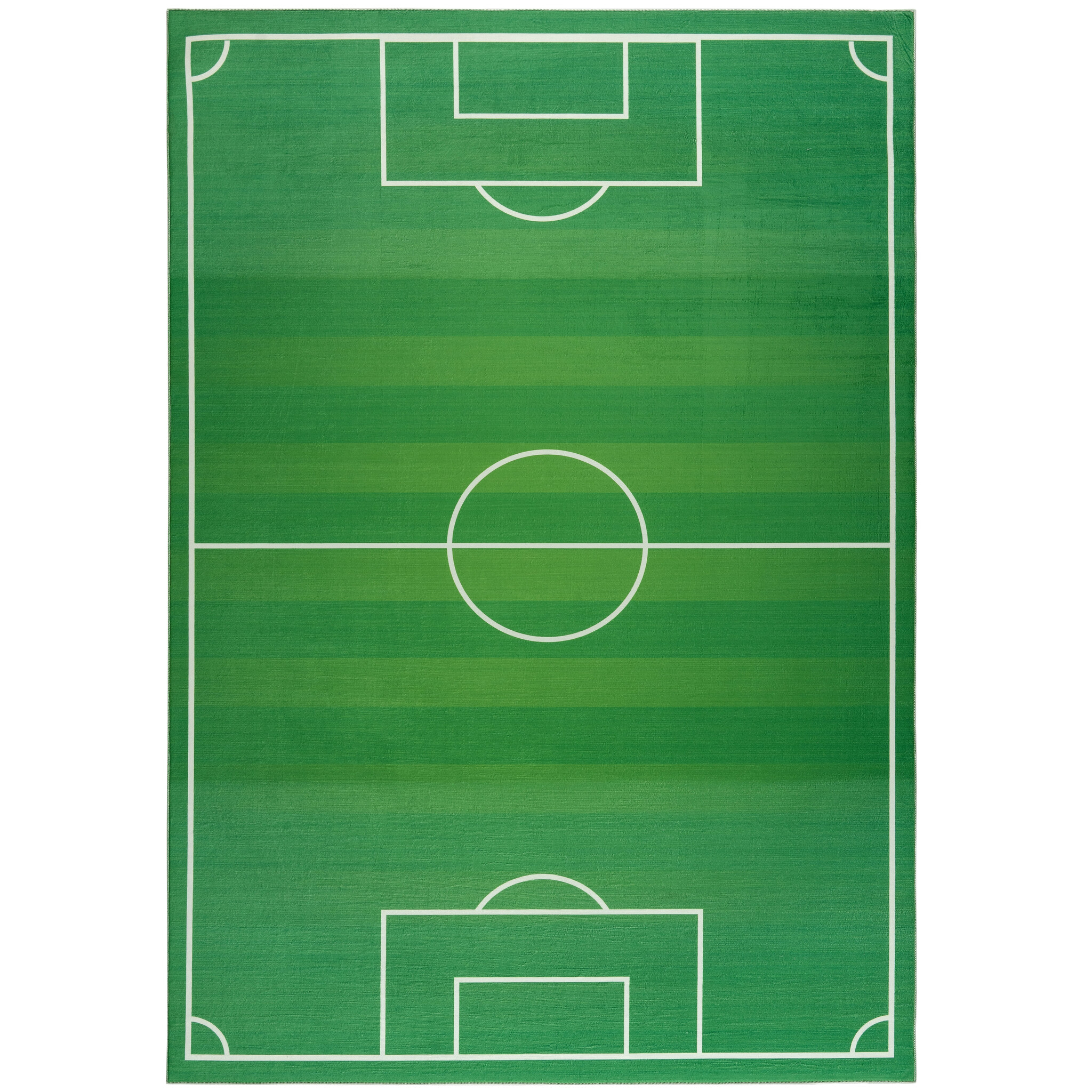 Kindervloerkleed Voetbal Groen Wasbaar Antislip