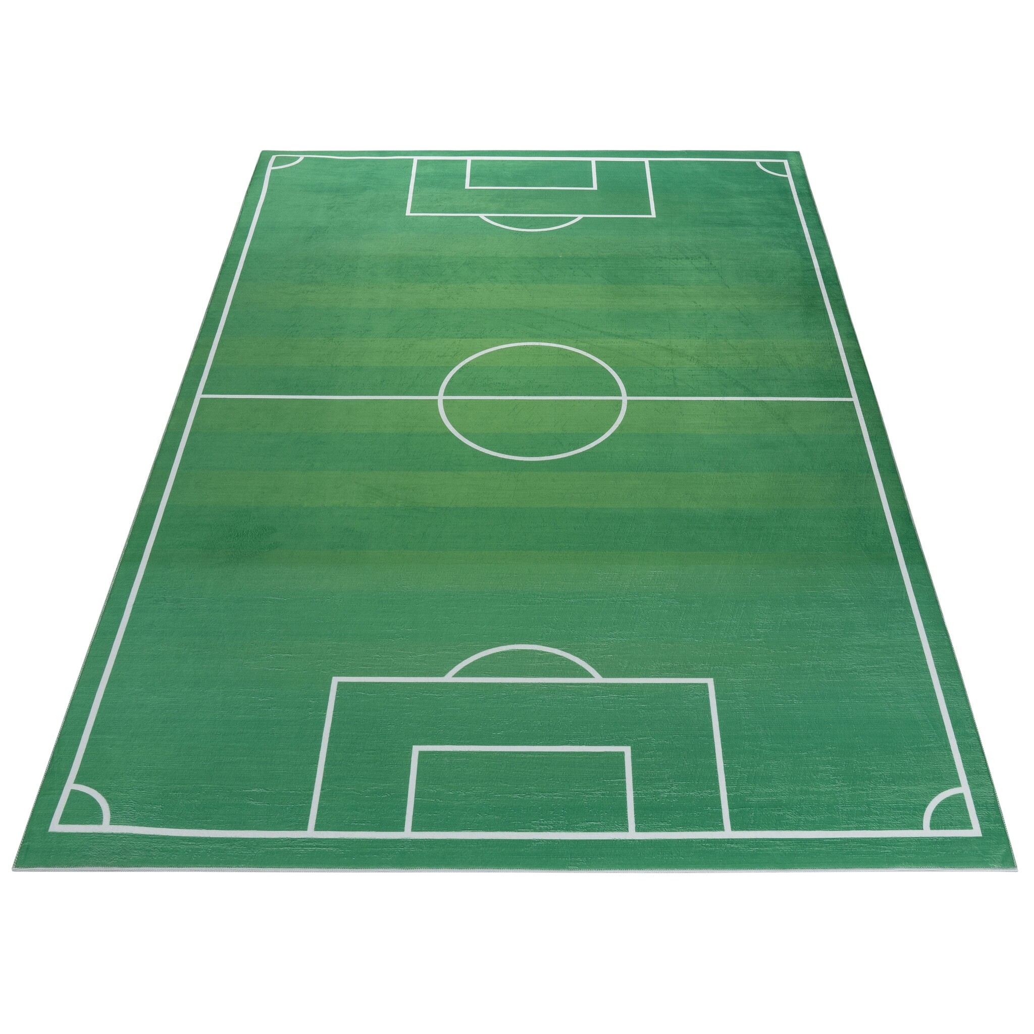 Kindervloerkleed Voetbal Groen Wasbaar Antislip