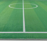 Kindervloerkleed Voetbal Groen Wasbaar Antislip