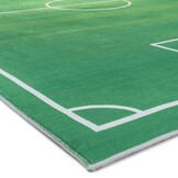 Kindervloerkleed Voetbal Groen Wasbaar Antislip