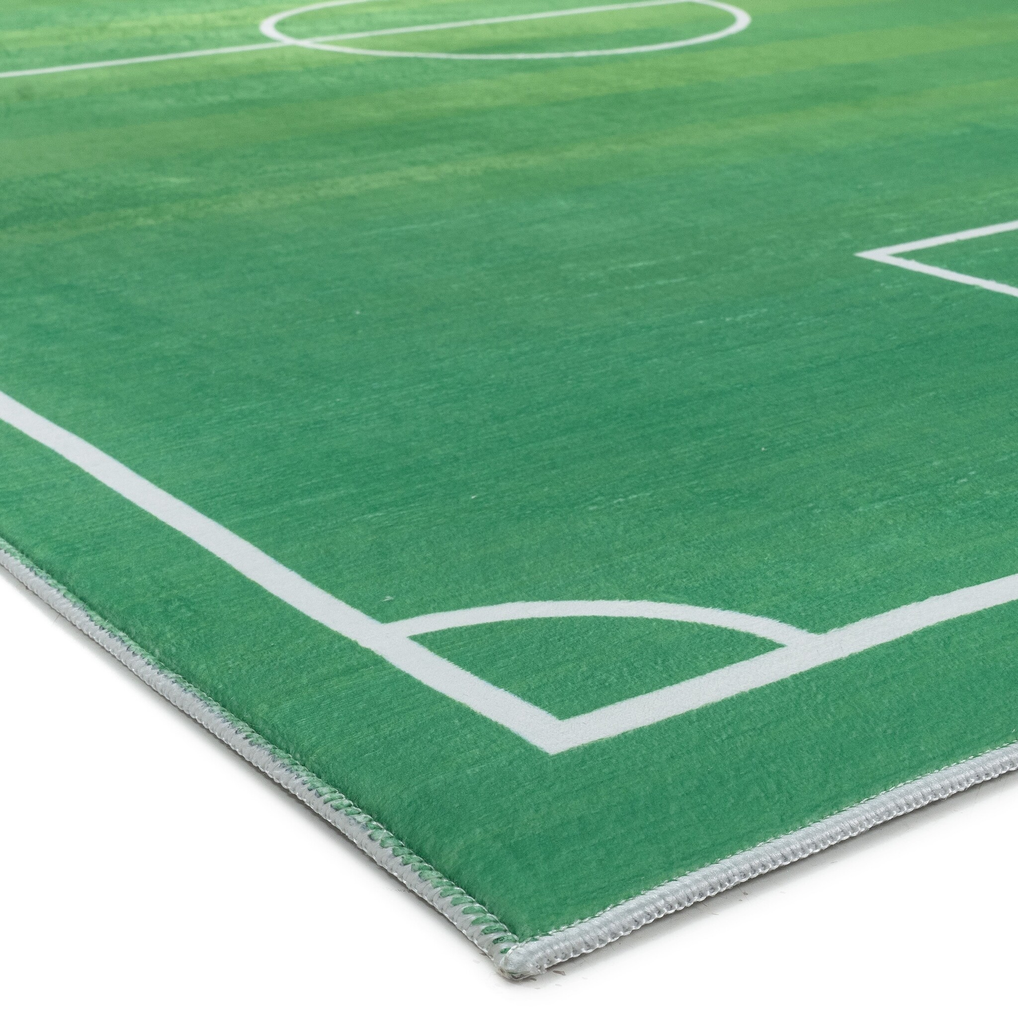 Kindervloerkleed Voetbal Groen Wasbaar Antislip