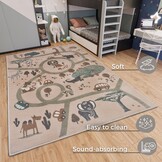 Kindervloerkleed Artis Crème/Bruin