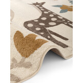 Kindervloerkleed Safari Crème/Multikleur