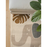 Kindervloerkleed Safari Crème/Multikleur
