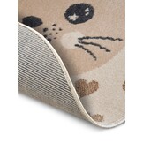 Kindervloerkleed Rond Kat Crème/Beige