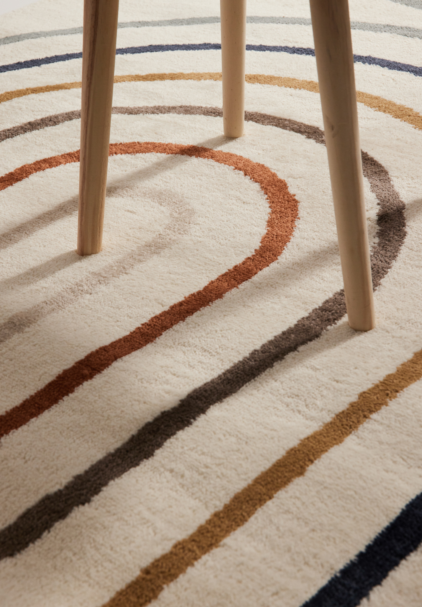 Kindervloerkleed Rainbow Japandi Crème/Multikleur