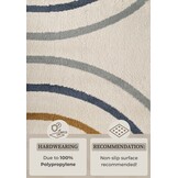 Kindervloerkleed Rainbow Japandi Crème/Multikleur