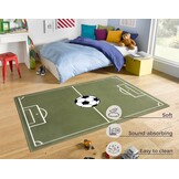 Kindervloerkleed Voetbal Groen