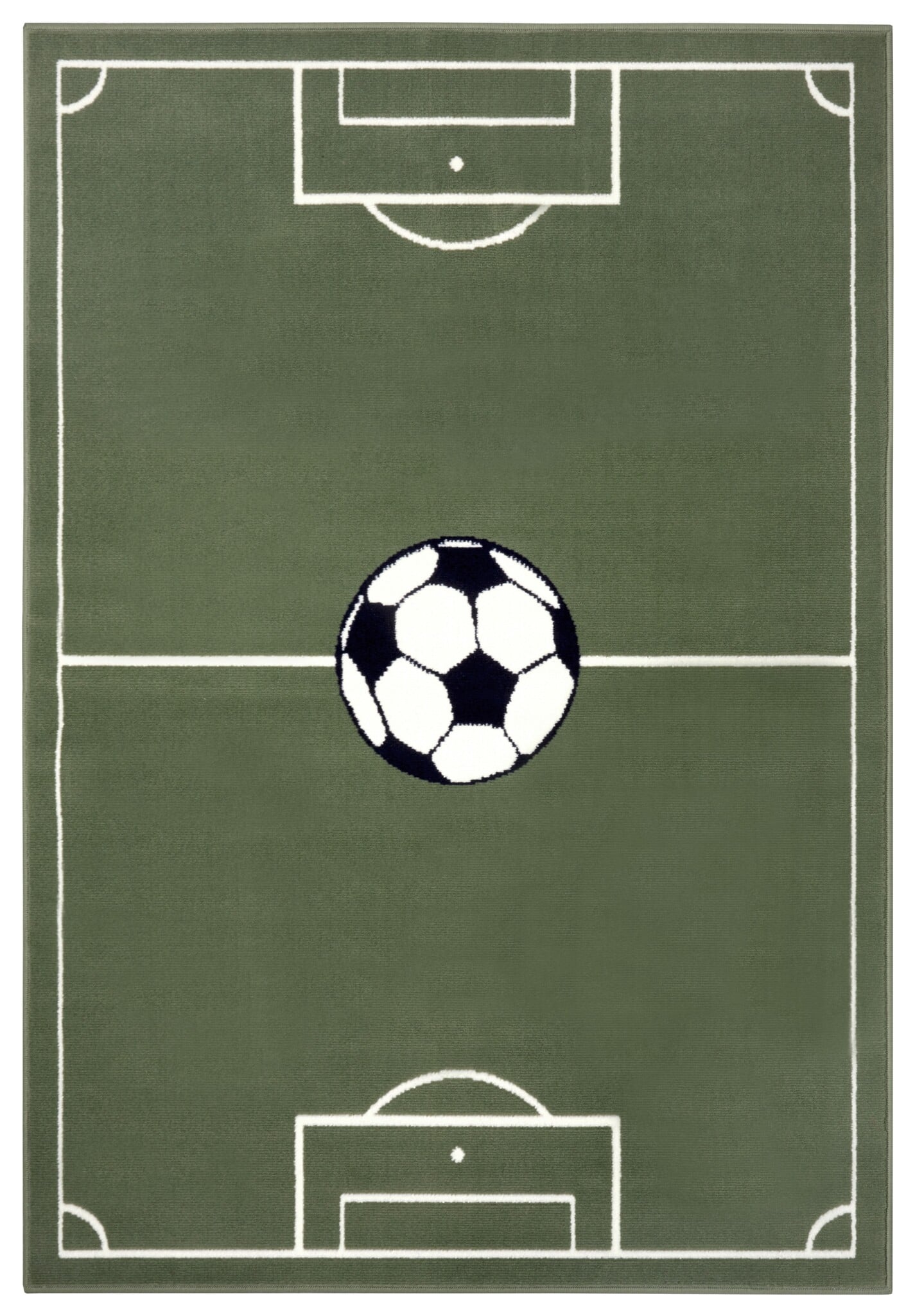 Kindervloerkleed Voetbal Groen