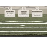 Kindervloerkleed Voetbal Groen
