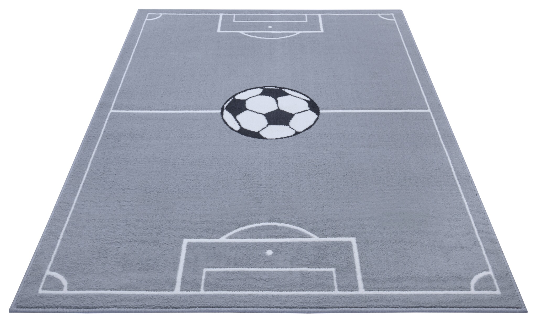 Kindervloerkleed Voetbal Grijs