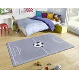 Kindervloerkleed Voetbal Grijs