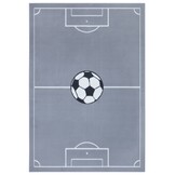 Kindervloerkleed Voetbal Grijs