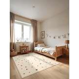 Kindervloerkleed Rainbow Crème/Multikleur