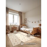 Kindervloerkleed Rainbow Crème/Multikleur