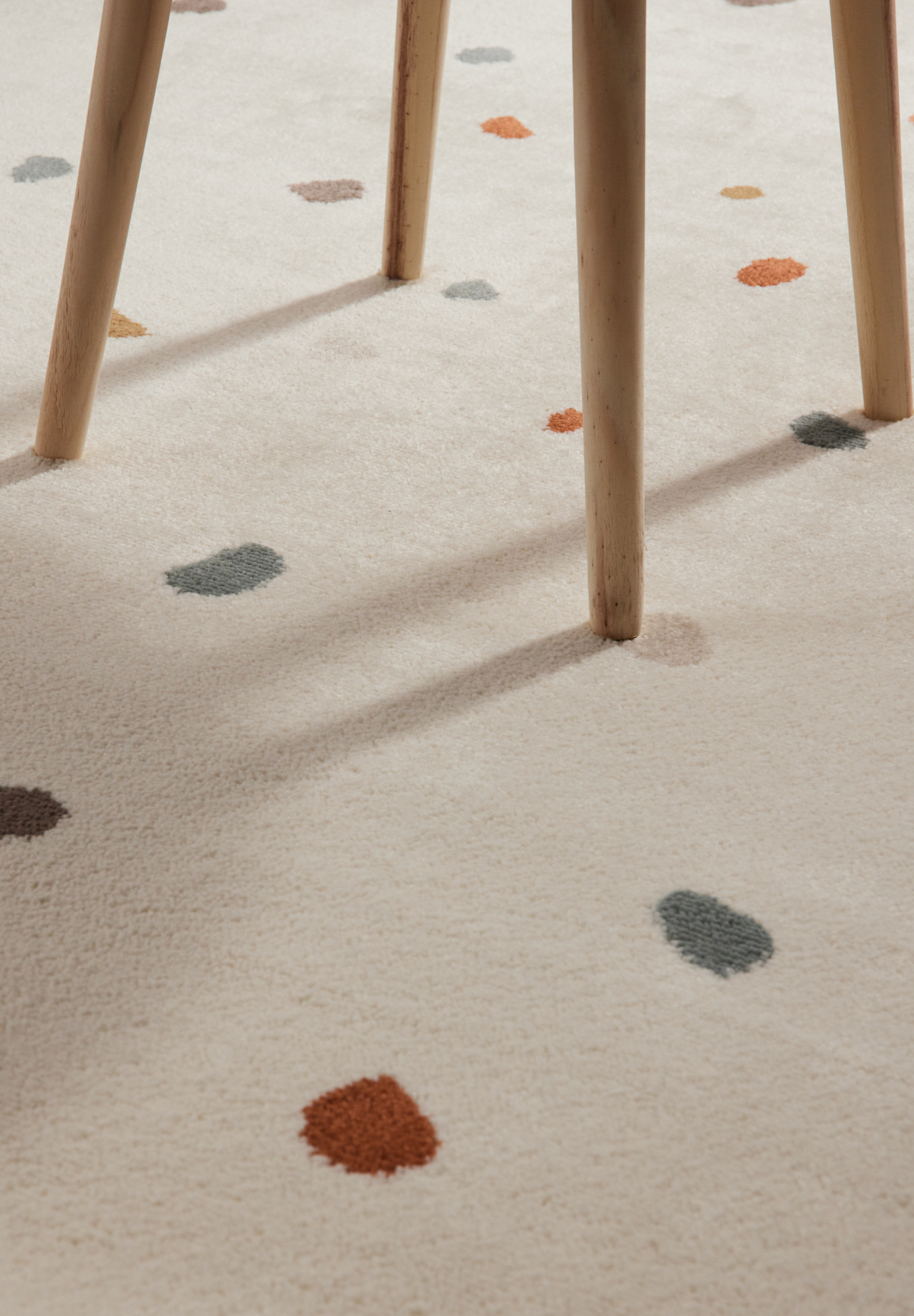 Kindervloerkleed Rainbow Crème/Multikleur