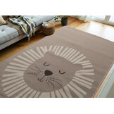 Kindervloerkleed Leeuw Beige/Crème