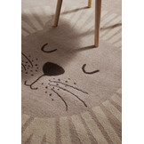 Kindervloerkleed Leeuw Beige/Crème