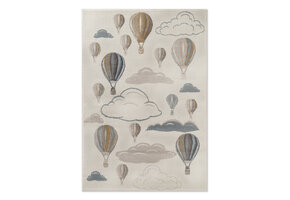Kindervloerkleed Luchtballon Crème/Multikleur